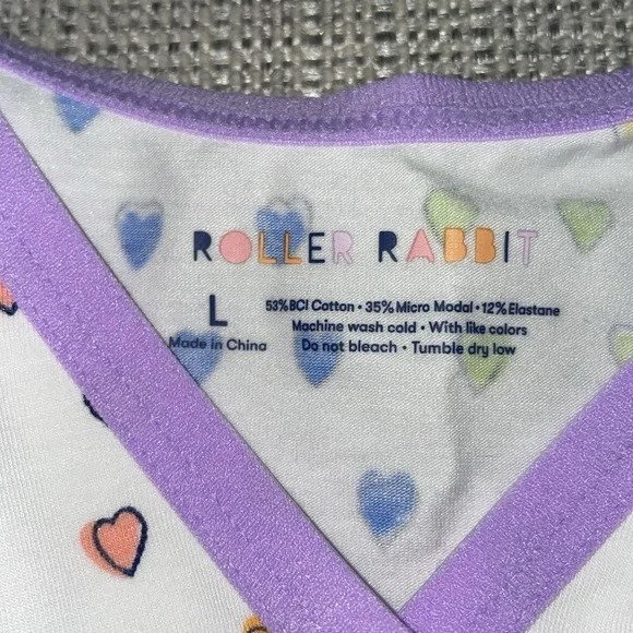 NWT Roller Rabbit Disco Hearts Leroy Bralette - Picture 2 of 7